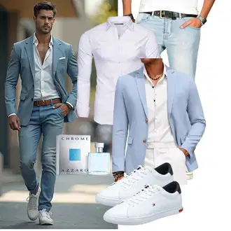 Abschlussball Outfit mit Unkategorisiert COOFANDY "Freizeit Outfit"Look: Schule, Abschlussball, Hochzeit, Ball, Party