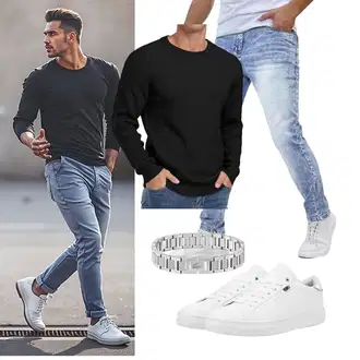Outfit mit Weiß Unkategorisiert Jack & Jones "Freizeit Outfit"