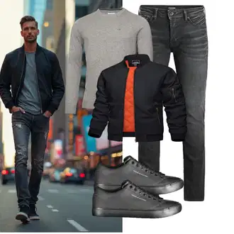 Outfit mit Grau Unkategorisiert Calvin Klein "Freizeit Outfit"