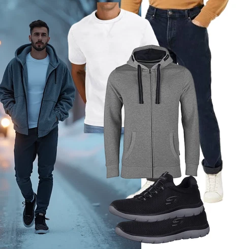 Cropped Hoodie Kapuzenpullover HRM kombinieren