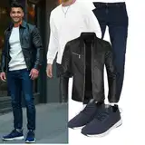 80er Lederjacken Outfits image