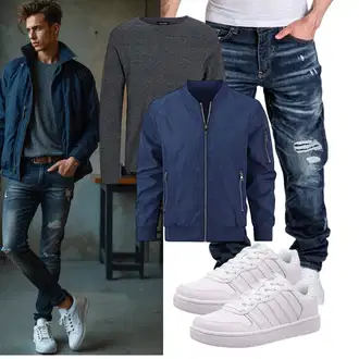 Outfit mit Blau Amaci&Sons "Freizeit Outfit"