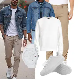 Outfit mit Weiß Unkategorisiert Jack & Jones "Freizeit Outfit"