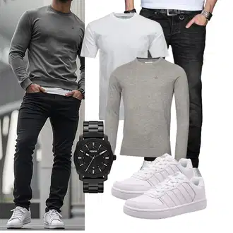 Outfit mit Grau Unkategorisiert Calvin Klein "Freizeit Outfit"