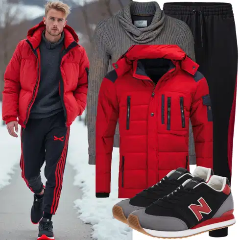 Grau/Hellgrau Thermo Pullover/Polo-Pullover/WollPullover/WinterPullover/KapuzenPullover/Pullover mit Reißverschluss Baxboy kombinieren