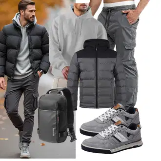 Mini Outfit mit Grau/Schwarz Unkategorisiert tomtoc "Freizeit Outfit"