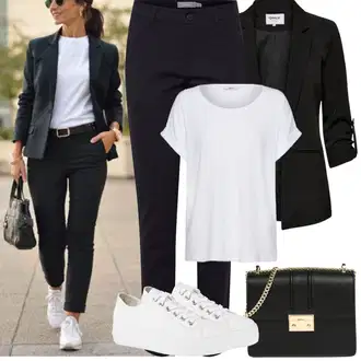 Outfit sa Crna Kargo Blejzer/Oversize Sako/Kožna jakna za muškarce/Kratki Sako/Dugi Sako/Sako od smokinga/Sako Jakna/Boyfriend Sako/Casual Sako/Sakoi za Bluzu/Kožna jakna za muškarce Only "Proljetni Outfit"