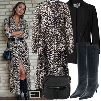 Outfit s Černá Krátké Sako/Kožená bunda pro muže/Pletený Sako/Blejzrové Bund/Kožená Pánská Bund/Dlouhý Sako/Boyfriend Sako/Oversize Sako/Smokingové sako/Teplákový blejzr/Kožená bunda/Elegantní Sako/Blůzové Sako Only "Jarní Outfit"