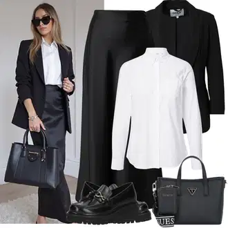 Outfit s Černá Krátké Sako/Kožená bunda pro muže/Pletený Sako/Blejzrové Bund/Kožená Pánská Bund/Dlouhý Sako/Boyfriend Sako/Oversize Sako/Smokingové sako/Teplákový blejzr/Kožená bunda/Elegantní Sako/Blůzové Sako Only "Jarní Outfit"