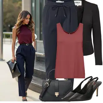 Outfity pro sport Cool s Tmavě modrá/Modrá Ležérní Kalhoty/Látková Kalhoty/Žerzejová Kalhoty/Jogger Kalhoty/Mušelínové kalhoty/Úzká Kalhoty/Navlékací Kalhoty/Sportovní kalhoty/Teplák/Tréninková Kalhoty Ichi "Jarní Outfit"Look: Cool, Old Money, Venkovní