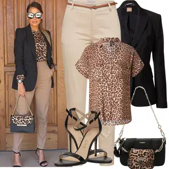 Outfit sa Crna/Pink/Smeđa Elegantni Sako/Sako Jakna/Bavarski Sakoi/Kožna Jakna za Muškarce/Kožna Jakna za muškarce/Kožna Jakna/Boyfriend Sako/Poslovno Odijelo Boss "Proljetni Outfit"