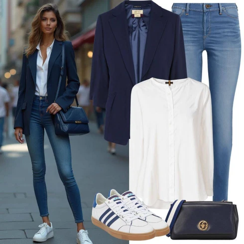 Kombinace Bílá/Khaki Manšestrová Halenka/Blůza s knoflíčkem/Lněná Halenka/Halenka s Dlouhým Rukávem/Oversize Halenka/Oversize Muselínová Blůza Only kombinovat s Modrá Kožená bunda/Push up Džín/Džíny s Rozparkem/Kožené bundy/Kotníková Bota/Džíny s Dírou Only