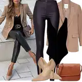 Outfity s koženými legíny image