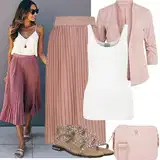 Kombinovat krátké plisované sukně image