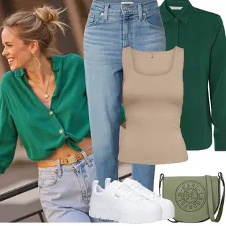 Outfit sa Siva/Bijela Sport Tenisica za tenis/gimnastička papuča/cam cipela/cipela za trčanje/Tenisica za fitness Puma "Jarní outfit"