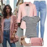 Růžové lodičky outfity image