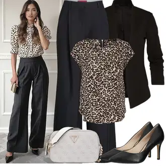 Četvrt rukavi Outfit sa Smeđa/Bež/Tamnosmeđa Majica I Top Veći Broj/Bluza i Tunika Tunika/Bluza Veći Broj Only "Jarní outfit"