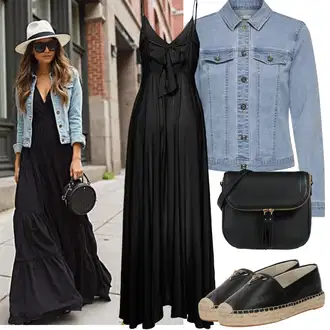 Džínovina Outfit s Světle modrá/Modrá Bunda Krátké Džínové Bundičky Only "Jarní outfit"