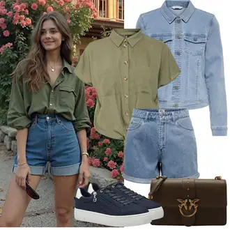 Outfit sa Tamnoplava/Plava/Svjetloplava Sport Tenisica za tenis/cipela za trčanje/cam cipela/pristup cipela Tamaris "Jarní outfit"