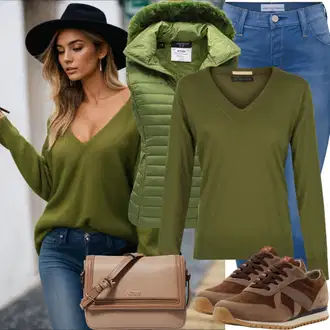 Vsakdanje Outfiti "Jesenska vsakodnevna obleka"