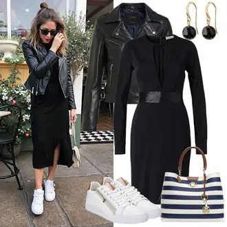 Rojstni dan outfit mit Bež/Rjava/Črna/Škrlatna Jakna iz Umetnega Usnja/Kratka Jakna/Crop Jakna/Slip-on jakna/Usnjena Jakna/Usnjena Bomber Jakna Only "Kul vsakdanja obleka"Look: Koncert, 30. rojstni dan, Podjetniška zabava, Festival, Silvestrovo, Pop koncert, Rojstni dan, 18. rojstni dan