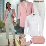 Kombinacije pink dugih sakoa image