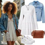 Outfity se šaty bez ramínek image