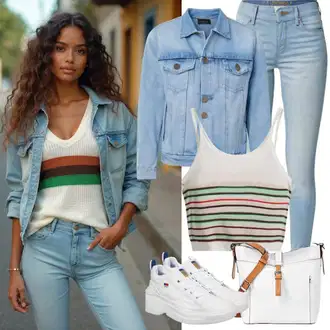 Jubilej outfit mit Bela/Krem Superge Nizka/Platnena superga/Ozka superga/Usnjene superge/Plato-Sneaker Hugo "Lepa pomladna obleka"Look: 40. rojstni dan, Bar, Dan plaže, Poroka, Šola, Pop koncert, Pogreb, Jubilej, Rave, Electro