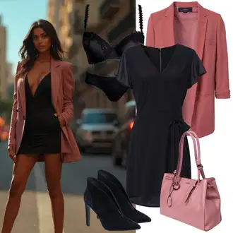 Outfit s Černá Letní Šaty/Šaty S Kosticí/Midi Šaty/Francouzské šaty/Šaty na Podzim/Šaty s Kapsou/Bavlněné Šaty/Elegantní Šaty/Ležérní Šaty/Šaty v Délce do Lýtka trend alaçatı stili "Letní outfit"