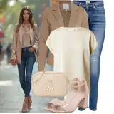Béžové Boty   Outfity image