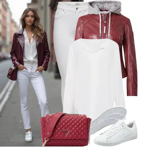 Kombinace Šedá/Hnědá/Béžová/Bílá/Krémová/Khaki Halenkové Body/Blůza s knoflíčkem/Halenka se Stojatým Límcem/Dlouhá Halenka/Halenka s Dlouhým Rukávem/Oversize Halenka/Oversize Muselínová Blůza/Slip-on Halenka/Tunikové Tričko Vila kombinovat s Bílá/Krémová Kožená bunda/Slim Fit Džíny/Džín s Nízkým Pasem/Push up Džín/Džíny s Rozparkem/Džíny s Nízkým Sedem/Kožené Boty/Termální Džíny/Motorkářské Džíny Only