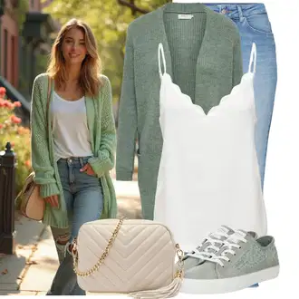 Outfit s Světle modrá/Modrá Džínové Legíny/Jeggings/Skinny Kalhoty Only "Módní outfit pro volný čas"