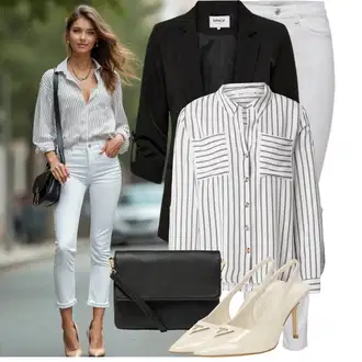 Outfit sa Crna Kargo Blejzer/Oversize Sako/Kožna jakna za muškarce/Kratki Sako/Dugi Sako/Sako od smokinga/Sako Jakna/Boyfriend Sako/Casual Sako/Sakoi za Bluzu/Kožna jakna za muškarce Only "Odjeća za slobodno vrijeme"