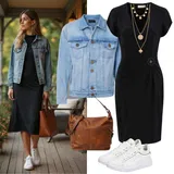 Černé midi šaty outfity image