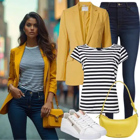 Kombinirajte Zeleno/Žuta/Neon boje Odijelo VERO MODA