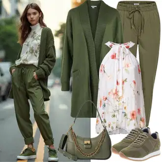 Rojstni dan outfit mit Zelena/Svetlo zelena/Neonske barve Paperbag Hlača/Ravna Hlača/Hlače iz muslina/Korenčkove Hlače/Slim Hlača/Lanene Hlače/Hlača z Razporkom resume, Škrlatna/Rjava/Lila barve/Rumena/Bela/Roza Bluzasti Body/Vrh Bluze/Bluza s Pentljo/Igrača za otroke/Crash bluza/Razigrana bluza/Bluza s Potiskom/Bluza brez rokavov DeFacto "Pomladanska obleka"Look: Dan plaže, Bar, Rave, Pop koncert, Festival, Šola, Rojstni dan, Koče, 18. rojstni dan, Materinski dan, Pustovanje, Koncert, Coachella, Gala