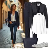 Modra, Zelena outfiti za dame image