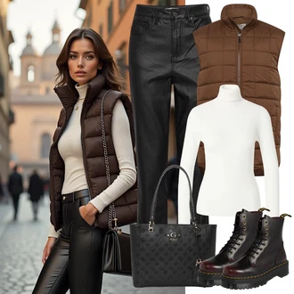 Hunting Outfit s Hnědá/Tmavě hnědá about you x alvaro soler "Jarní outfit"Look: Volný čas, Hunting, Jízda na koni