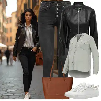 Kombinacije za jesen Old Money sa Bež/Smeđa Nekategorizirano Polo Ralph Lauren "Cool proljetni look"Look: Mom, Old Money, Šik, Ured, Talijanski, Ekstravagantno
