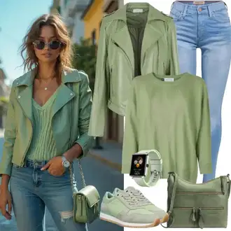 Rojstni dan outfit mit Modra/Svetlo modra Ozke Kavbojke/Push up Kavbojke/Usnjena Jakna/Zimska jakna/Kavbojke Visokega Pasu/Odrezane Kavbojke/Usnjene Čevlje/Kavbojke na Poteg/Termodžinsi/Moška Usnjena Jakna/Gležnarji/Kavbojke z Razporkom United Colors of Benetton "Popolno za pomlad"Look: Dan plaže, Koncert, Pop koncert, Šola, 18. rojstni dan, Rojstni dan