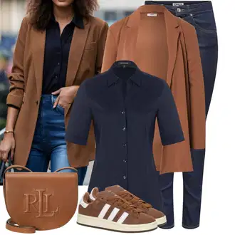 Kombinacije za Jesen Jesen sa Smeđa/Bež Nekategorizirano JdY "Jedinstveni outfit za slobodno vrijeme"