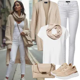 Rojstni dan outfit mit Bela/Krem Usnjena Jakna/Ženske 7/8 Kavbojke/Gležnarji/Capri Kavbojke/Odrezane Kavbojke/Girlfriend Kavbojke/Kavbojka z Nizkim Pasom/Push up Kavbojke/Regular Fit Kavbojke/Ozke Kavbojke/Usnjene Čevlje/Zožene Kavbojke orsay "Prosti čas Oblačila"Look: Dan plaže, Koncert, Festival, Materinski dan, Rojstni dan