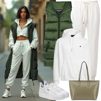 outfit mit Temno rdeča/Bela Pulover s kapuco s pol zadrgo/Dres Funkcionalna majica/Oblačilo za turnirje/Športni pulover/Women's Pullovers with Stand-up Collar/Majica za trening Adidas Terrex "Prosti čas Outfit"