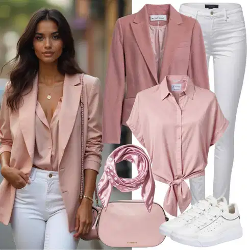 Kombinirajte Pink Odijelo WE Fashion