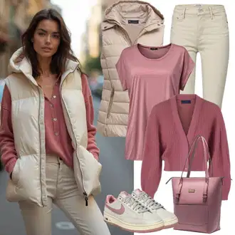 S Pertlanjem Outfit sa Bež/Kaki Traperice Ravne Nogavice/Culotte Traperice/Formalna Košulja/Dad Traperice/Traperice Opuštenog Kroja/Traperice s Prorezom/Mom Jean/Skraćene Traperice/Vintage traperice/Boyfriend Jeans/Girlfriend Traperice/Ženske Traperice 7/8 Dužine JdY "Savršeno za zimu"