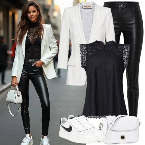 Kombinace Šedá/Hnědá/Bílá/Černá/Růžová Oblek Boucle Blazer/Tvídové Sako/Kostkované Sako ONLY Carmakoma