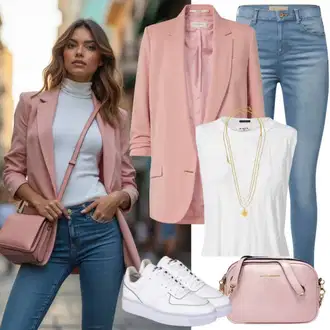 Nadrozměrné Outfit s Hnědá/Červená/Fialová/Růžová Oversize Sako/Dlouhý Sako/Blůzové Sako/Boyfriend Sako/Elegantní Sako Only "Skvělý vzhled pro volný čas"Look: Emo, Kancelář, Elegantní, Nadrozměrné, Univerzitní, Šik, Business, Chytrý příležitostný, Klasické