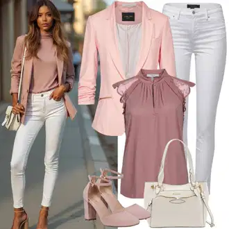 Outfit sa Smeđa/Crvena/Pink Bluza s Printom/Bluza s Uzorkom/Bluza/Peplum Bluza/Razigrana Bluza/Bluza Vrh/Bluza bez rukava/boho Bluza camaieu "Slobodno vrijeme Odjeća"