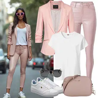 Outfit sa Bijela Majica i top/Predimenzionirana majica/Majica za plažu/Tunika za Plažu/Top za plažu Nike Sportswear "Slobodno vrijeme Outfit"