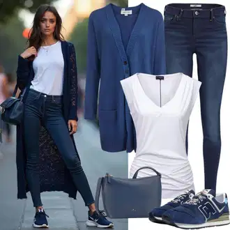 Outfit sa Bijela Bustijer-top Gina Tricot "Slobodno vrijeme Outfit"